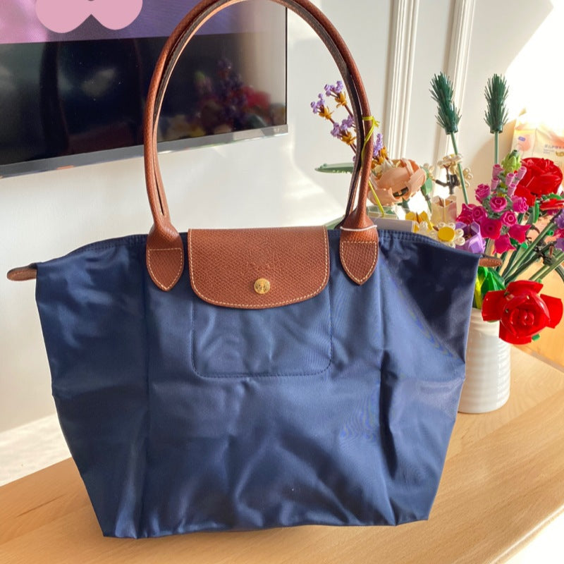 Women's French Embroidery Dumpling Folding Large Capacity Dragon Handbags