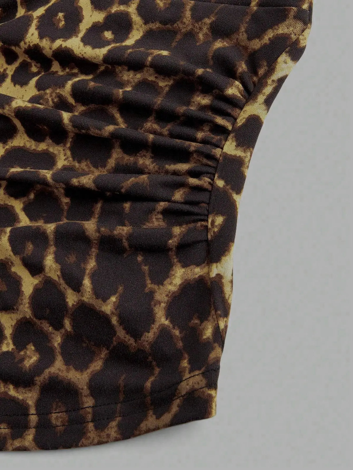 Retro Leopard Print Backless Fashion Sleeveless Summer Women's Casual Halterneck Vest Sexy Backless Lace-up Top Ropa Para Mujer